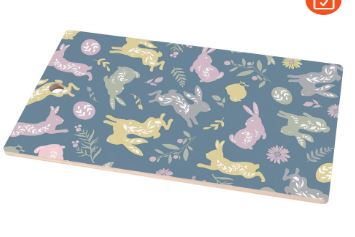 Разделочная доска Пасхальные зайцы Размер 29х17см. ТП18-88